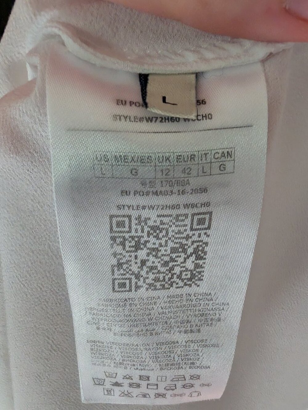 Simple White Translucent Shirt - Picture 8 of 9